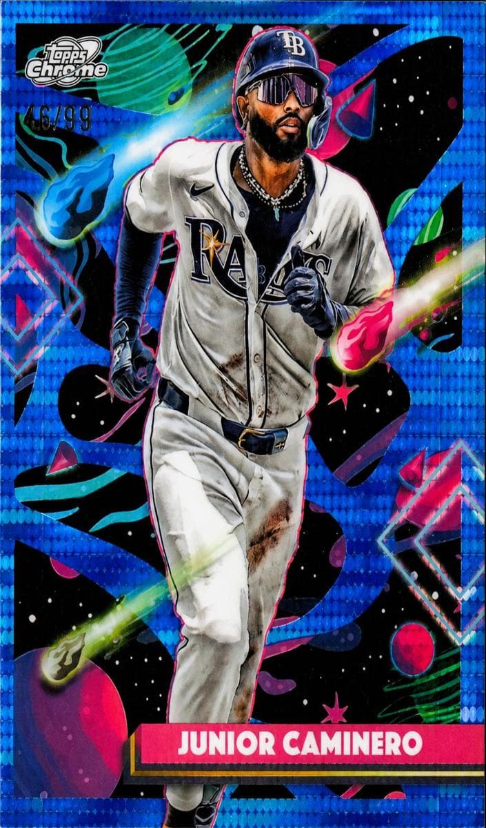Junior Caminero 2025 topps Topps Cosmic Chrome