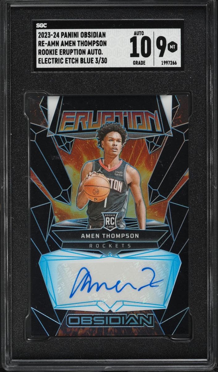 Amen Thompson 2023 panini Obsidian