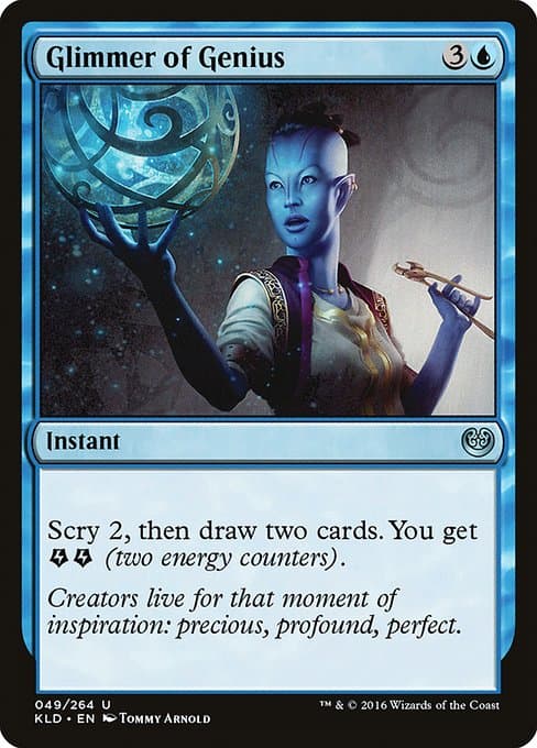 Glimmer of Genius 2025 Magic: The Gathering Aetherdrift Commander