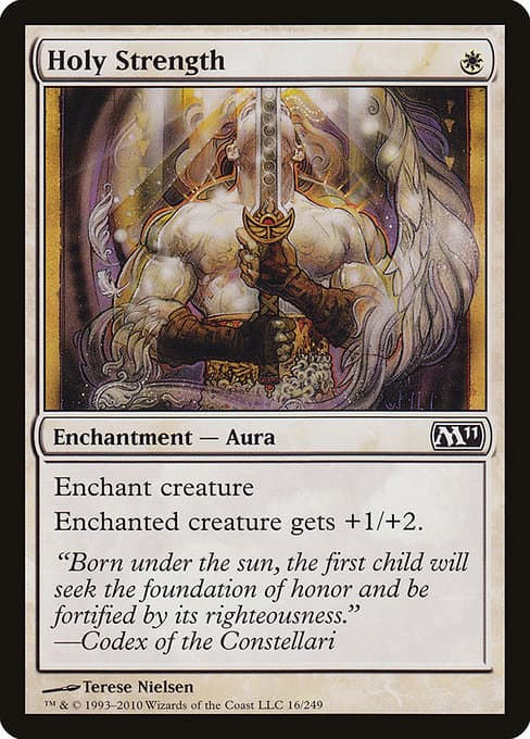 Holy Strength 1994 Magic: The Gathering Revised