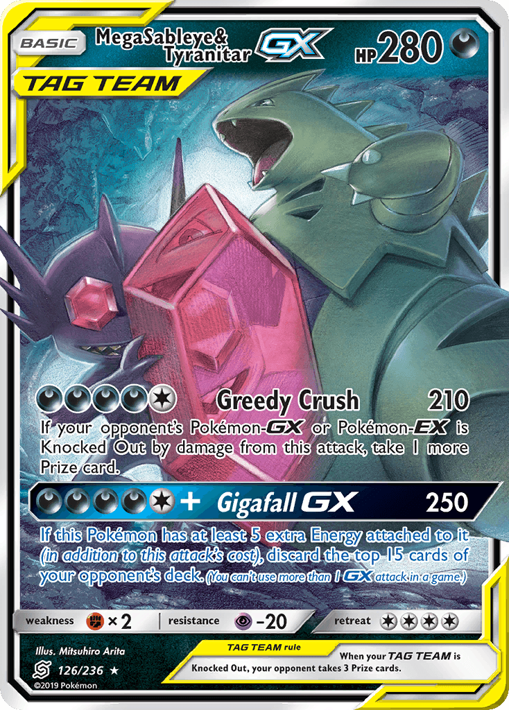 Mega Sableye & Tyranitar GX #126