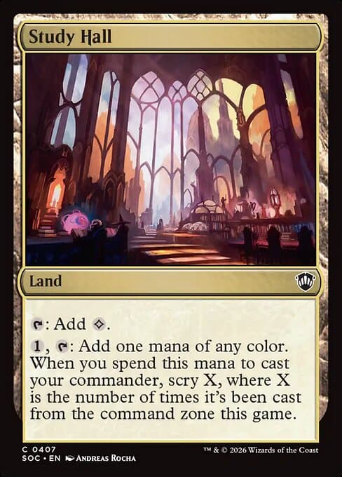 Study Hall 2026 Magic: The Gathering Secrets of Strixhaven Commander