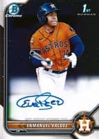 Eduardo Vaughan 2022 bowman Bowman Chrome Prospect Auto - Speckle Refractor (1st)