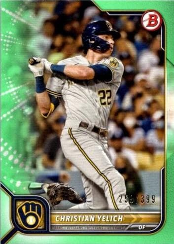 Christian Yelich 2022 bowman Bowman