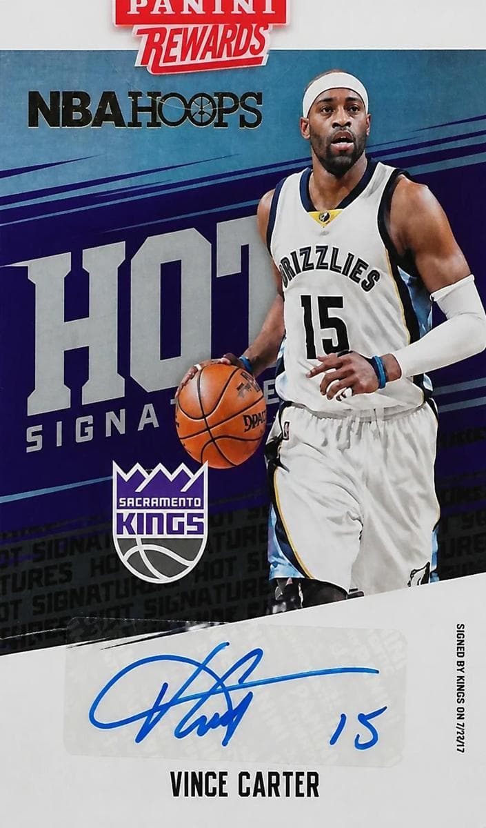 Vince Carter 2017 panini Hoops