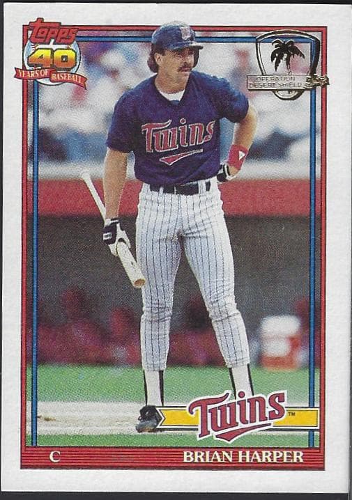 Brian Harper 1991 topps Topps