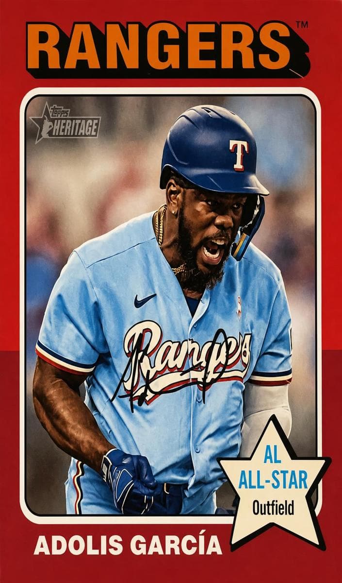 Adolis García 2024 topps Topps Heritage