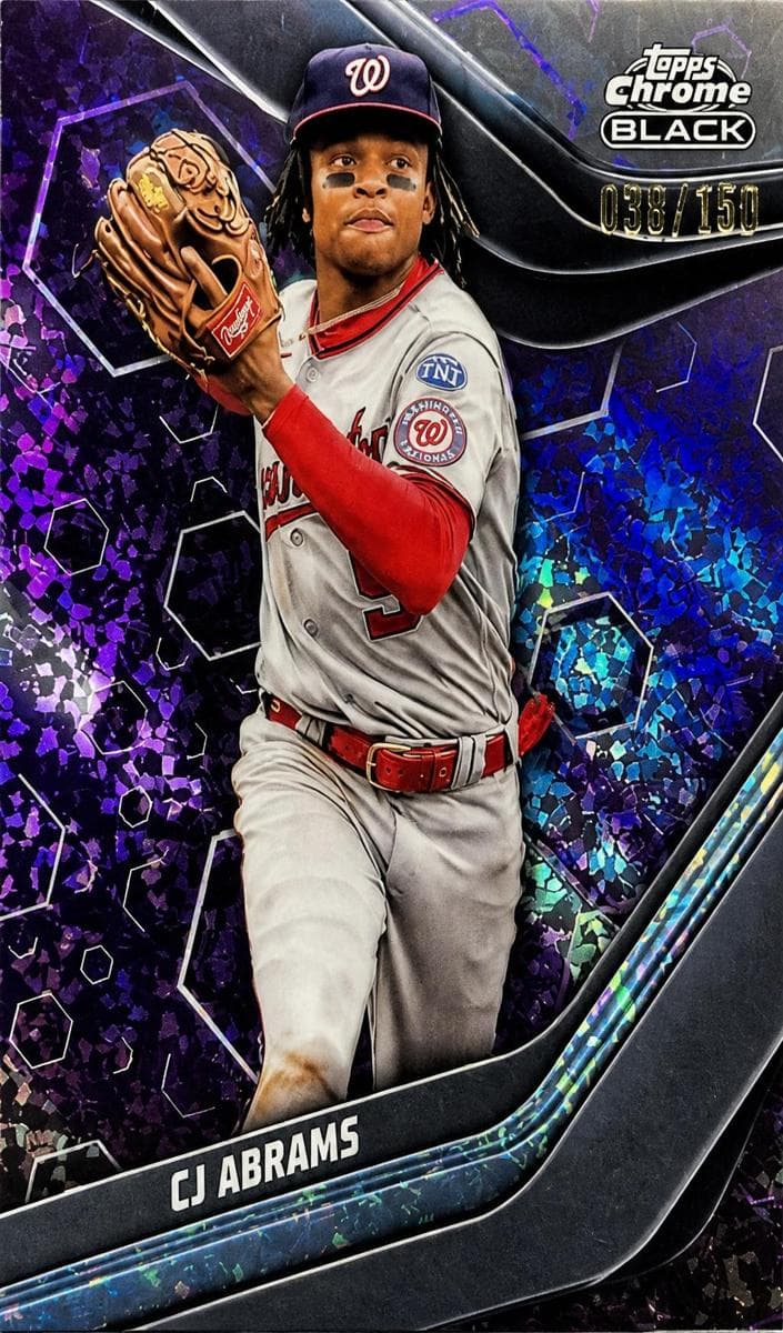 CJ Abrams 2023 topps Topps Chrome Black