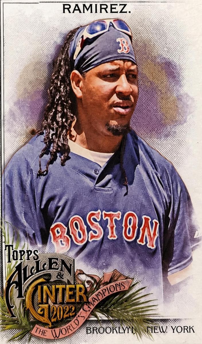 Manny Ramirez 2022 topps Topps Allen & Ginter X
