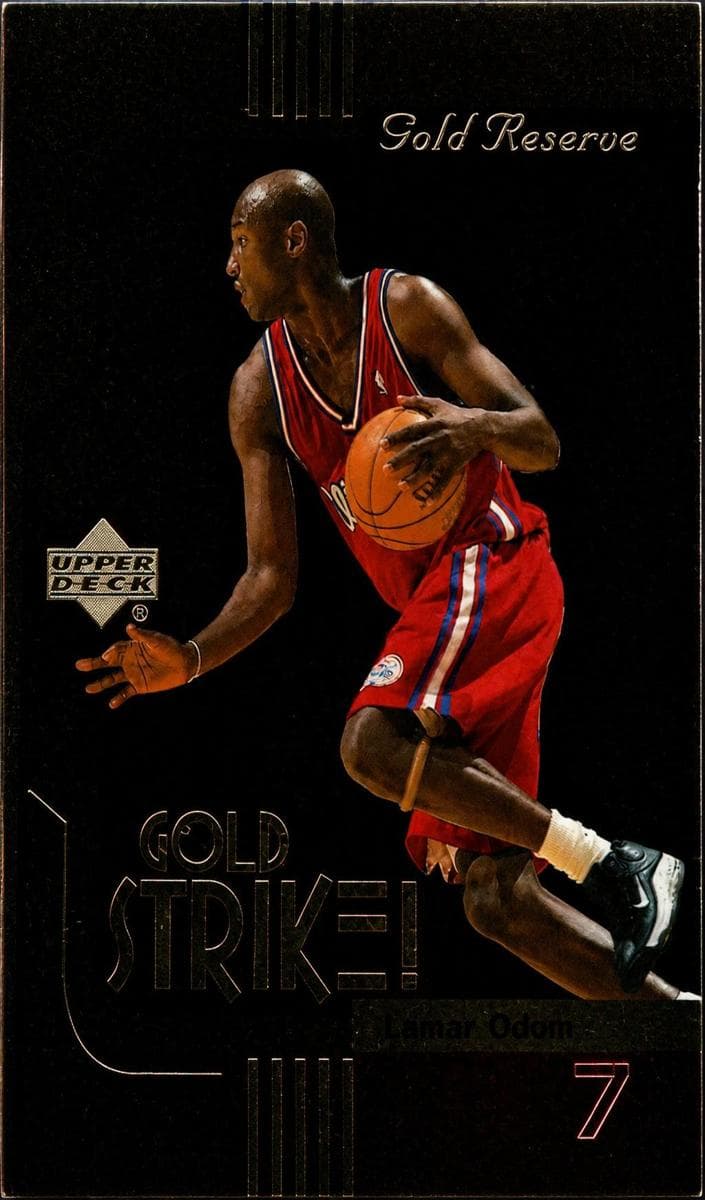 Lamar Odom 1999 upper-deck Gold Reserve