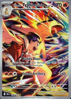 Ethan's Typhlosion trading card