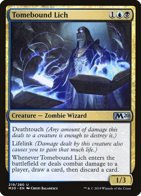 Tomebound Lich 2019 Magic: The Gathering Core Set 2020