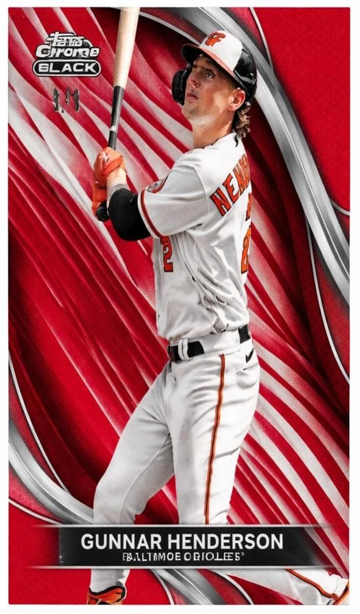 Gunnar Henderson 2024 topps Topps Chrome Black
