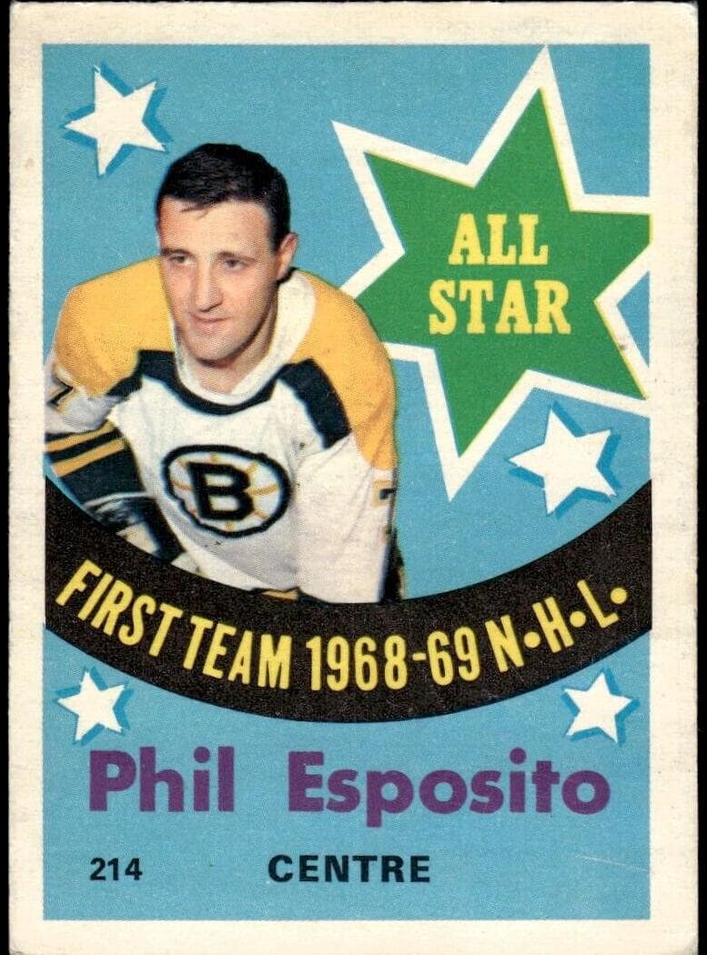Phil Esposito 1969 topps O-Pee-Chee