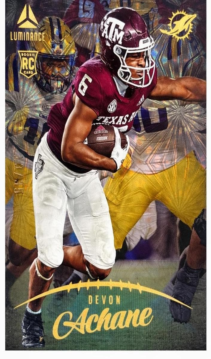 De'Von Achane 2023 panini Panini Luminance