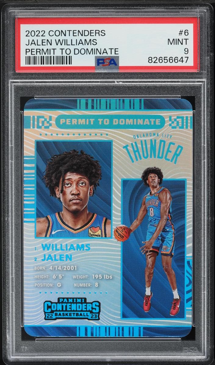 Jalen Williams 2022 panini Panini Contenders