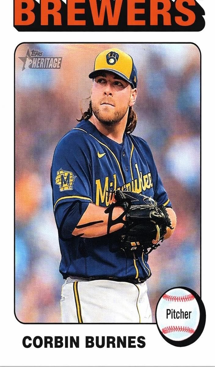 Corbin Burnes 2024 topps Topps Heritage