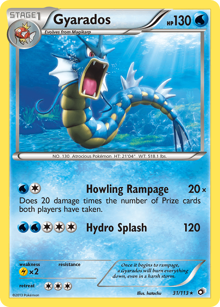 Gyarados 2013 Pokemon Legendary Treasures
