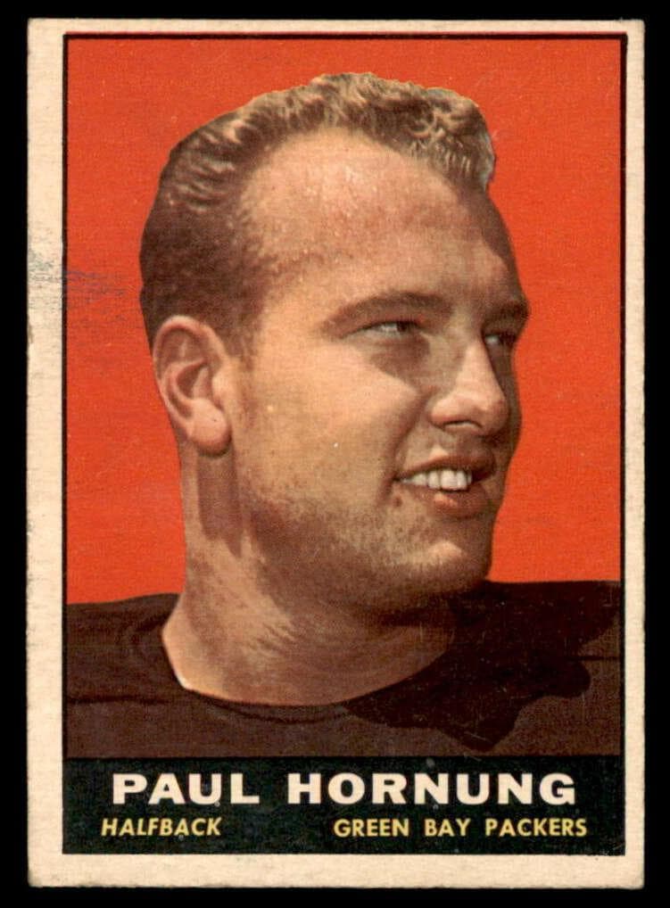 Paul Hornung 1961 topps Topps