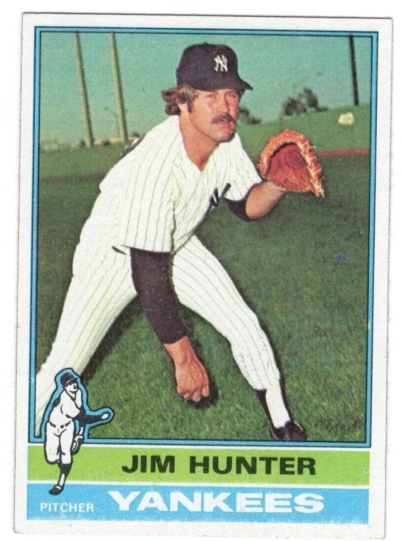 Jim Hunter 1976 topps Topps