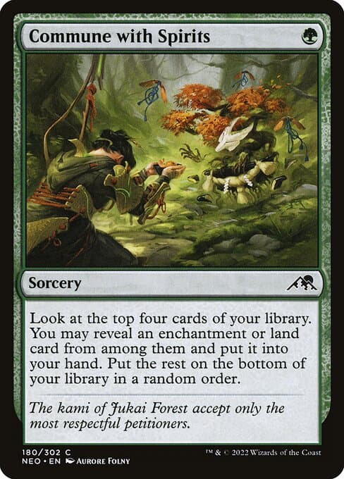 Commune with Spirits 2022 Magic: The Gathering Kamigawa: Neon Dynasty