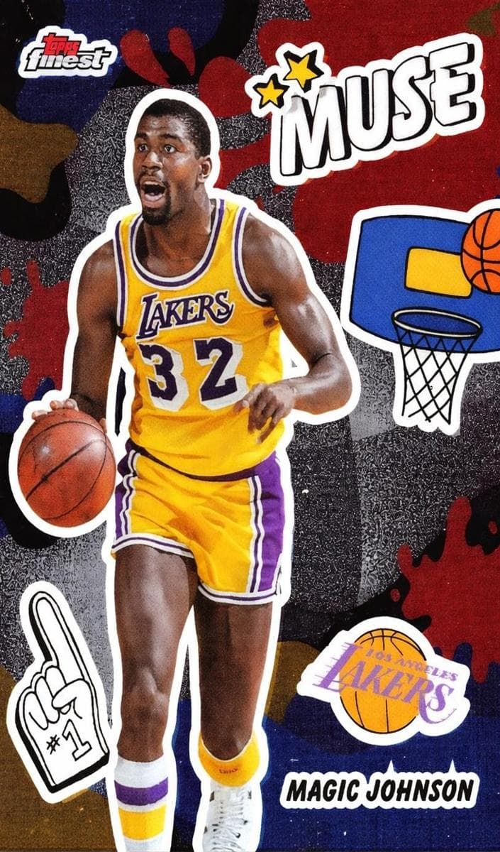 Magic Johnson 2025 topps Topps Finest