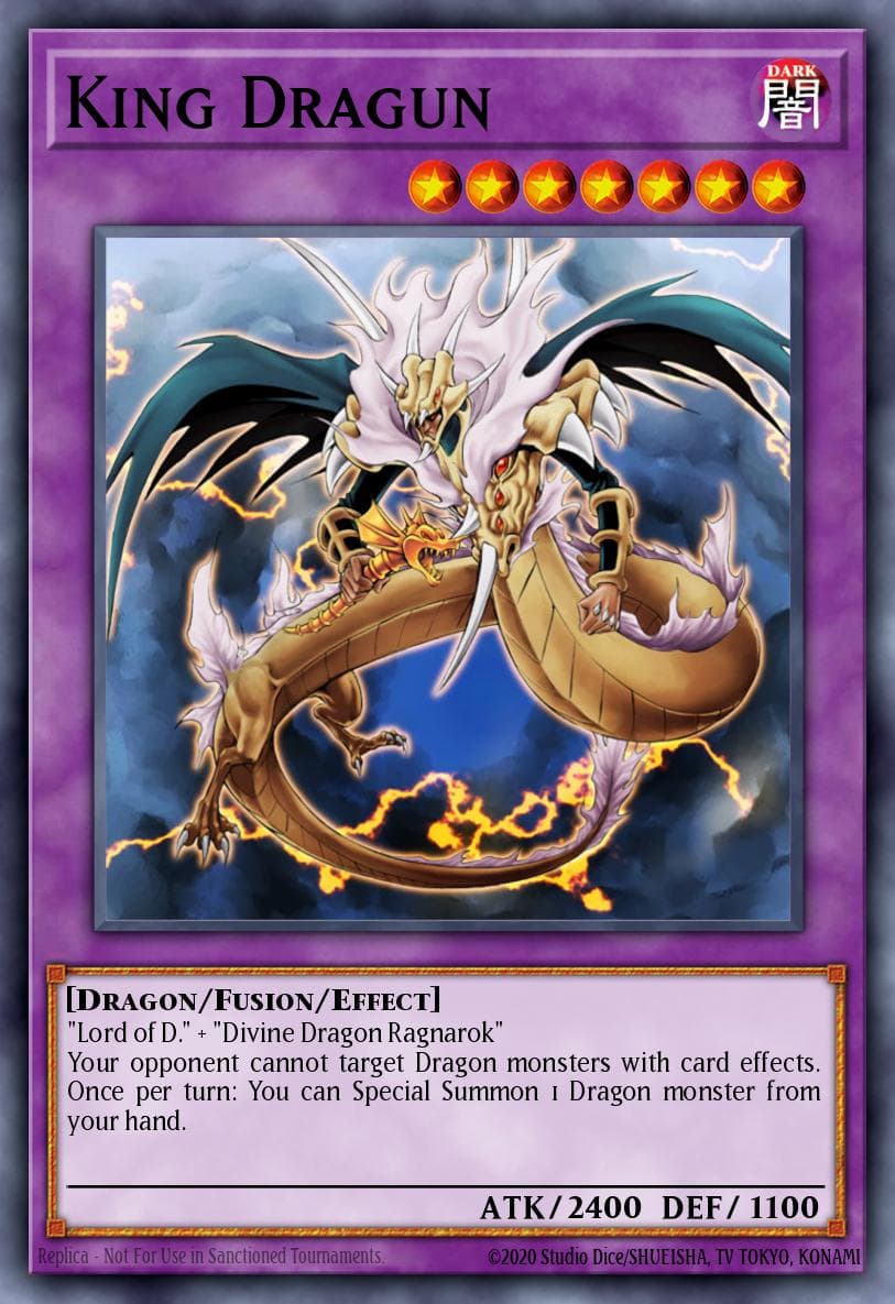 King Dragun 2005 Yu-Gi-Oh! Flaming Eternity example 1