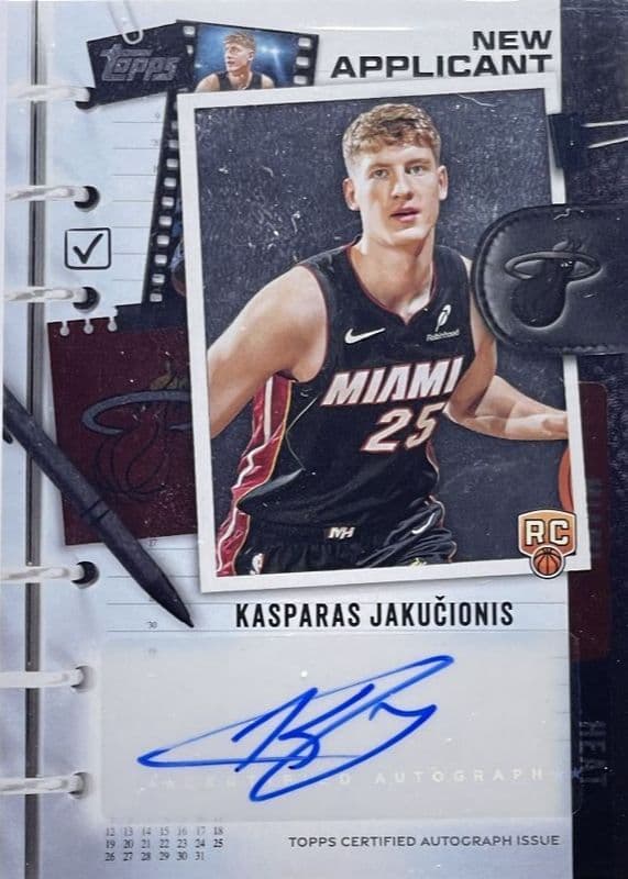 Kasparas Jakucionis 2025 topps
