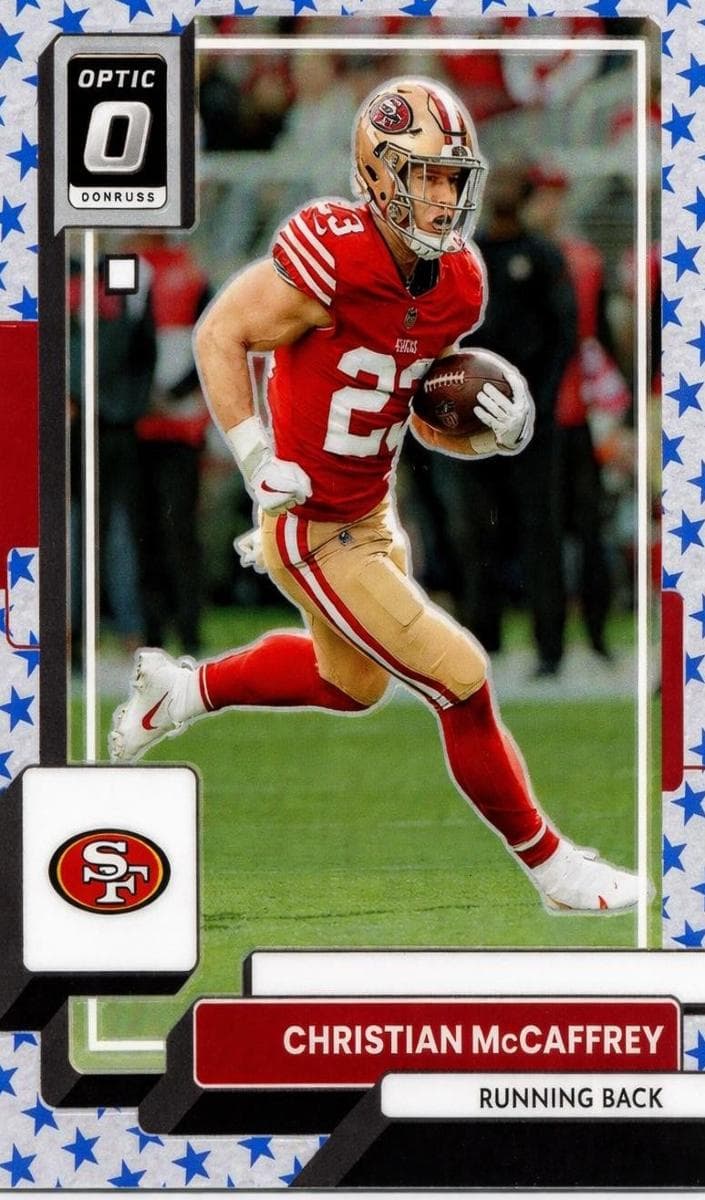 Christian McCaffrey 2022 panini Donruss Optic
