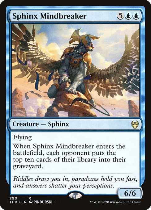Sphinx Mindbreaker 2020 Magic: The Gathering Theros Beyond Death