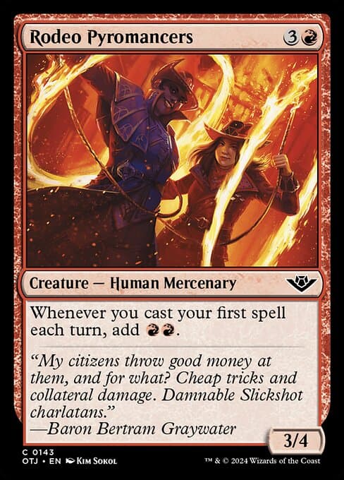 Rodeo Pyromancers 2024 Magic: The Gathering Outlaws of Thunder Junction