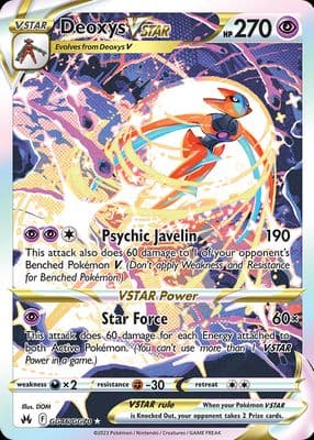 Deoxys VSTAR trading card