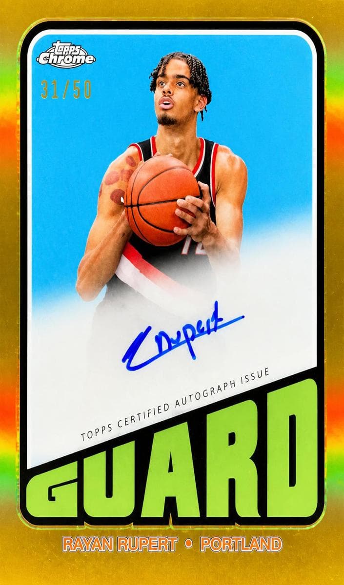 Rayan Rupert 2023 topps Topps Chrome