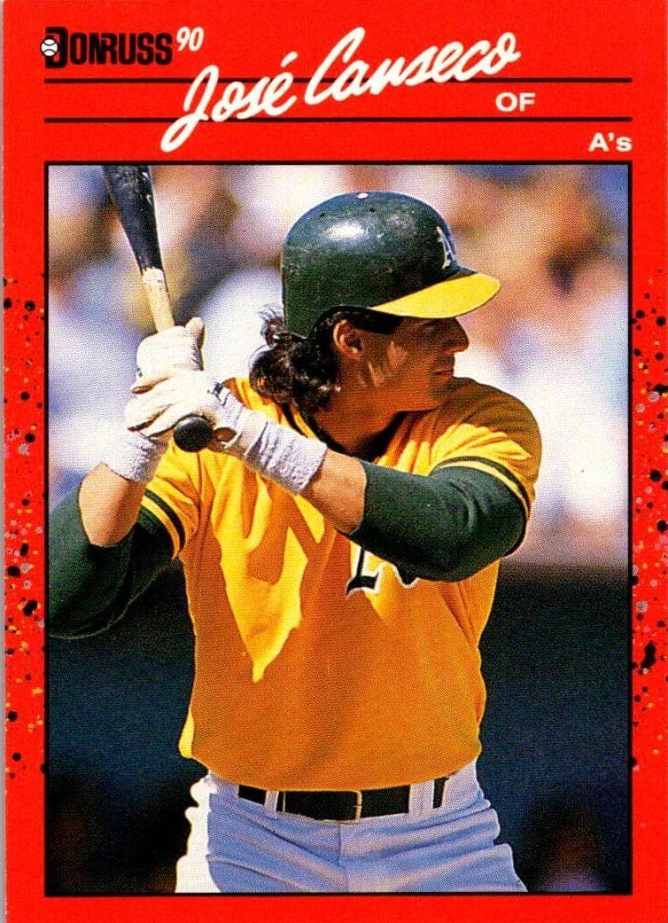 Jose Canseco 1990 panini Donruss