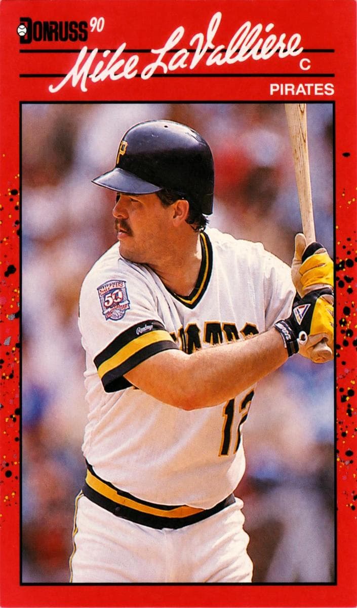 Mike LaValliere 1990 panini Donruss