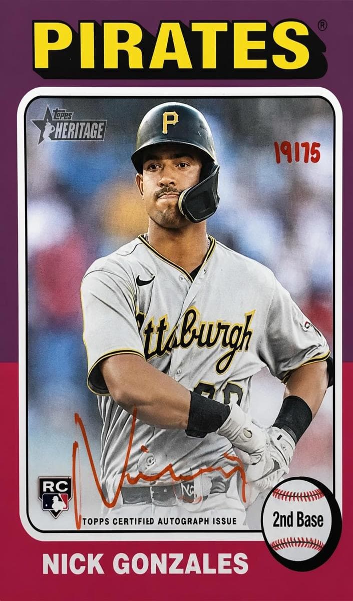 Nick Gonzales 2024 topps Topps Heritage