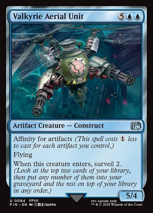 Valkyrie Aerial Unit 2025 Magic: The Gathering Final Fantasy