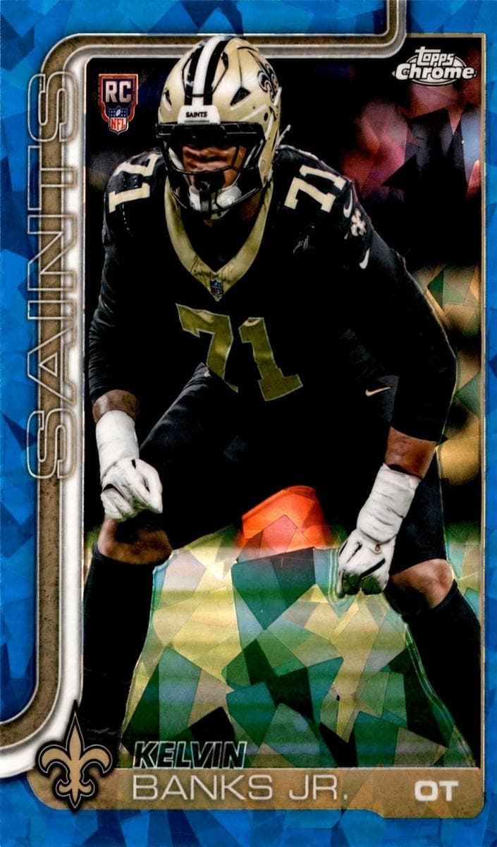 Kelvin Banks Jr. 2025 topps Topps Chrome Sapphire