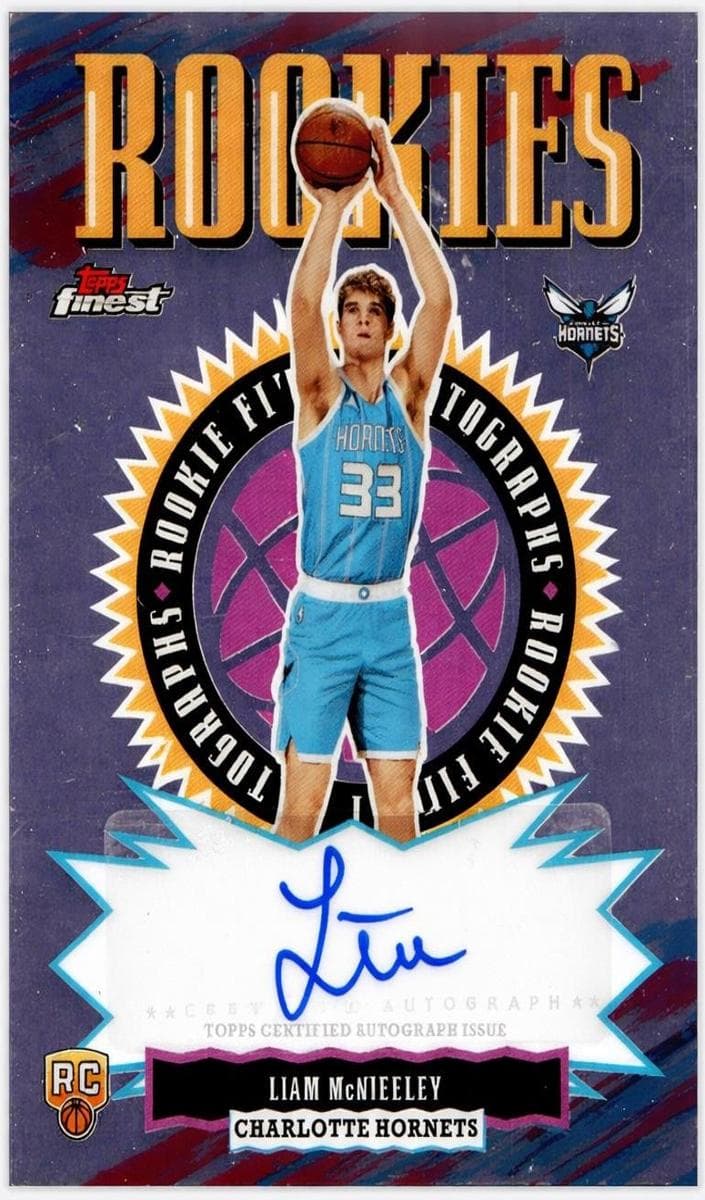 Liam McNeeley 2025 topps Topps Finest