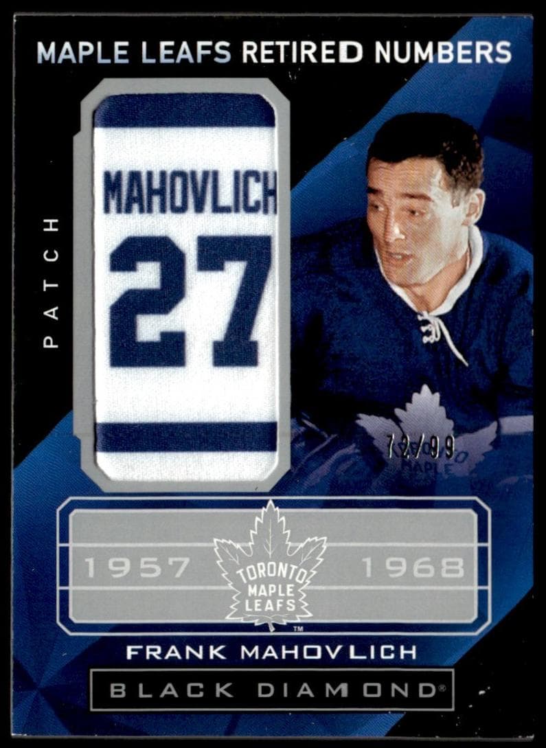 Frank Mahovlich 2021 upper-deck Black Diamond