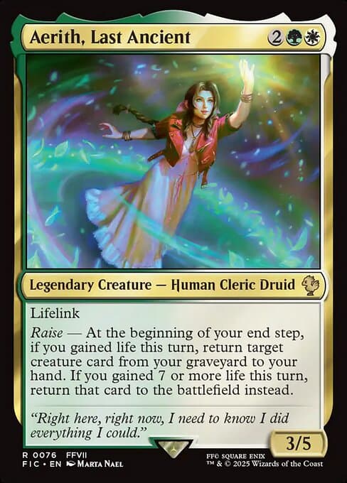 Aerith, Last Ancient 2025 Magic: The Gathering Final Fantasy Commander