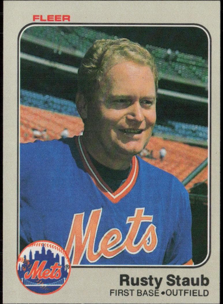 Rusty Staub trading card