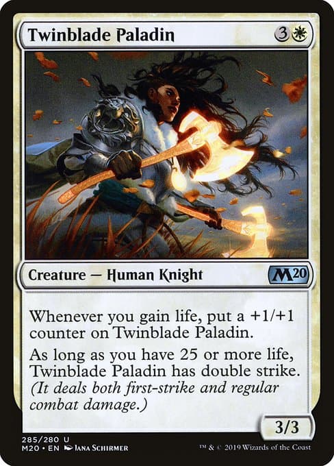 Twinblade Paladin 2020 Magic: The Gathering The List Reprints