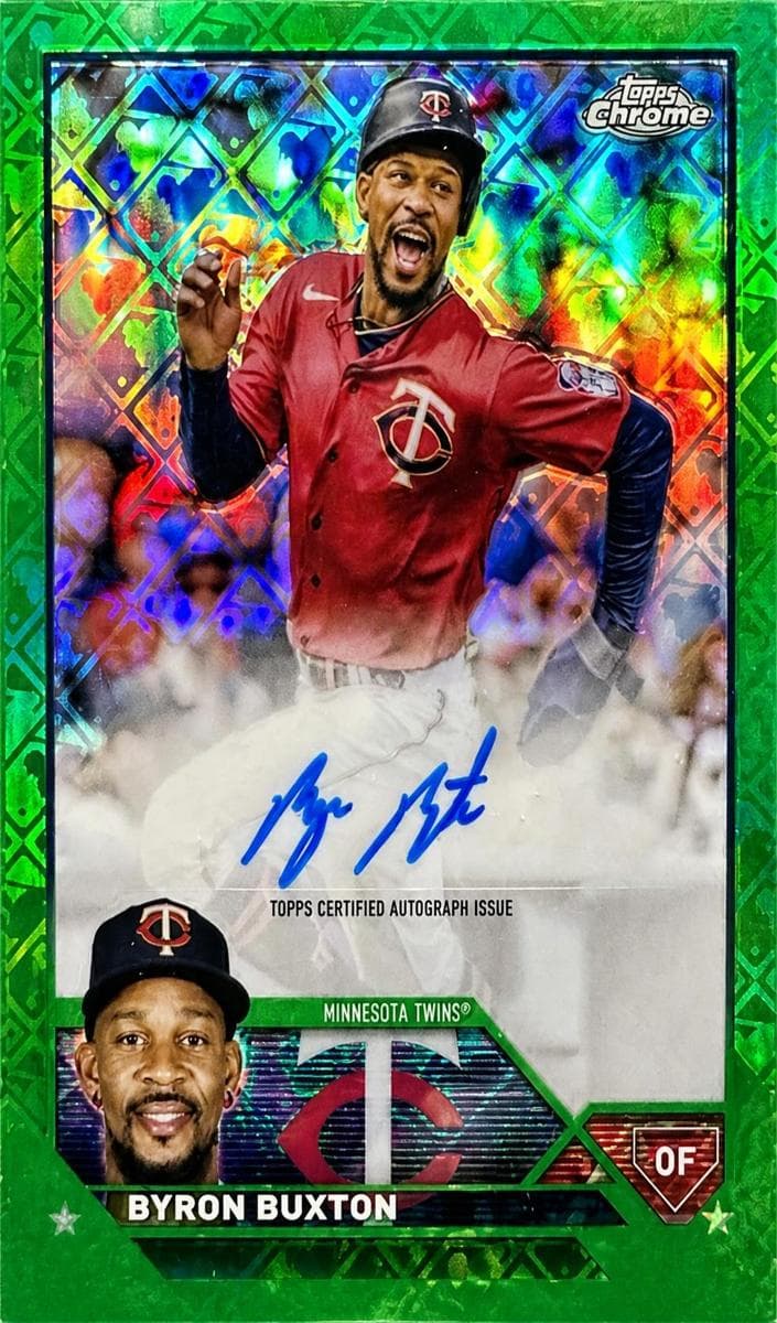 Byron Buxton 2023 topps Topps Chrome Logofractor Edition