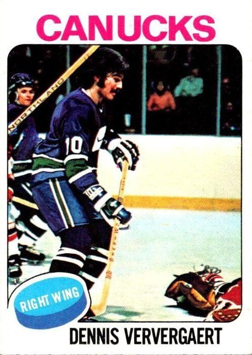 Dennis Ververgaert 1975 topps
