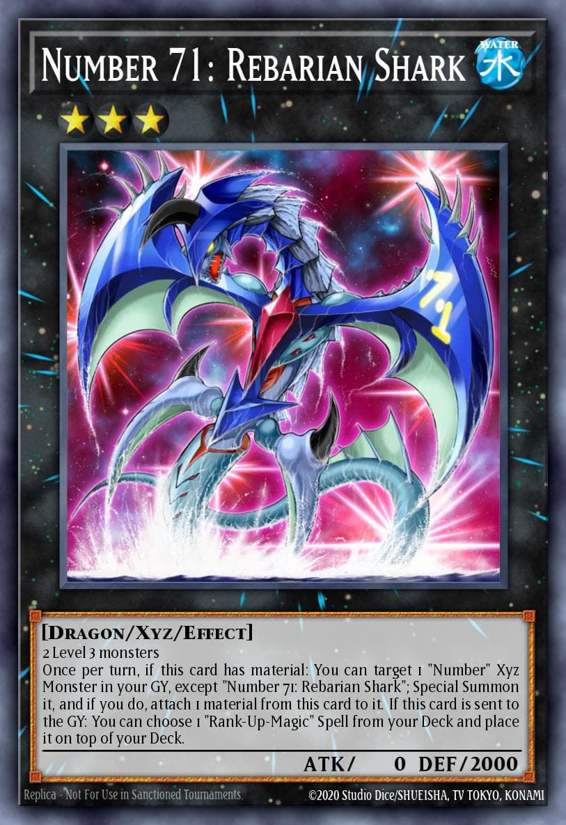Number 71: Rebarian Shark 2017 Yu-Gi-Oh!