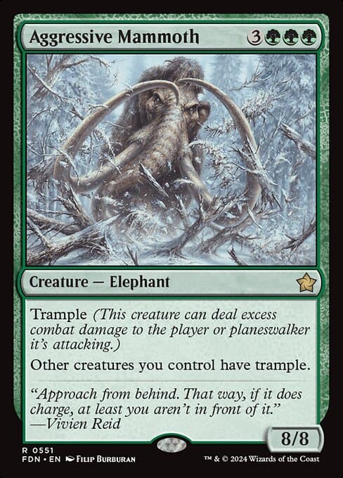 Aggressive Mammoth 2019 Magic: The Gathering Core Set 2020