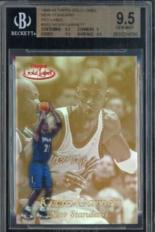 Kevin Garnett 1999 topps Topps Gold Label