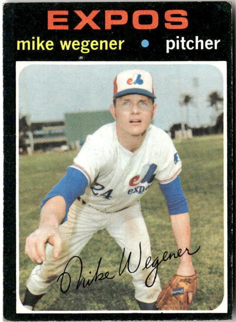 Mike Wegener 1971 topps Topps