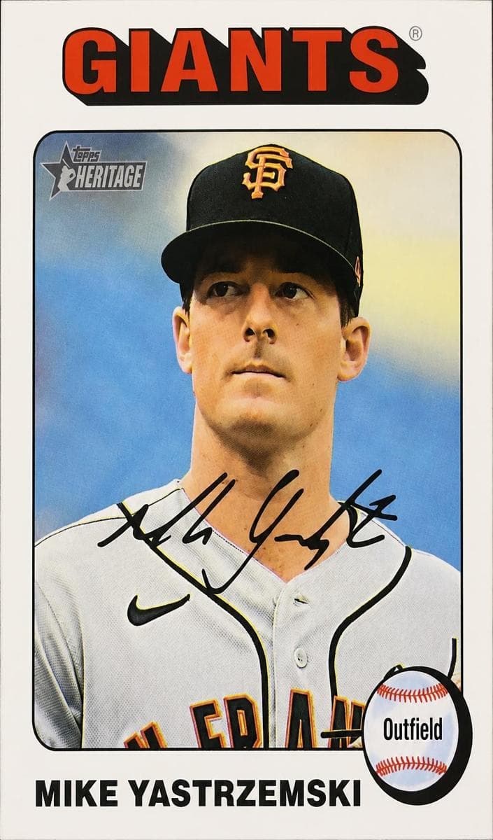 Mike Yastrzemski 2024 topps Topps Heritage
